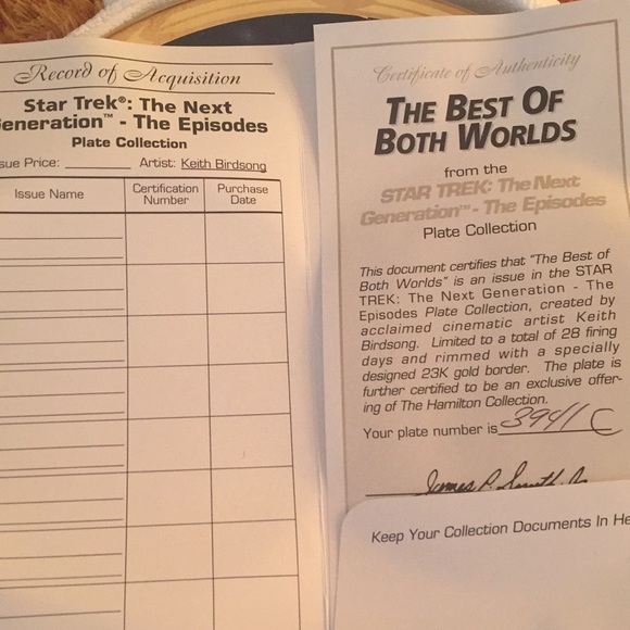 VINTAGE The Best of Both Worlds Star Trek TNG Collectible - Picture 5 of 7